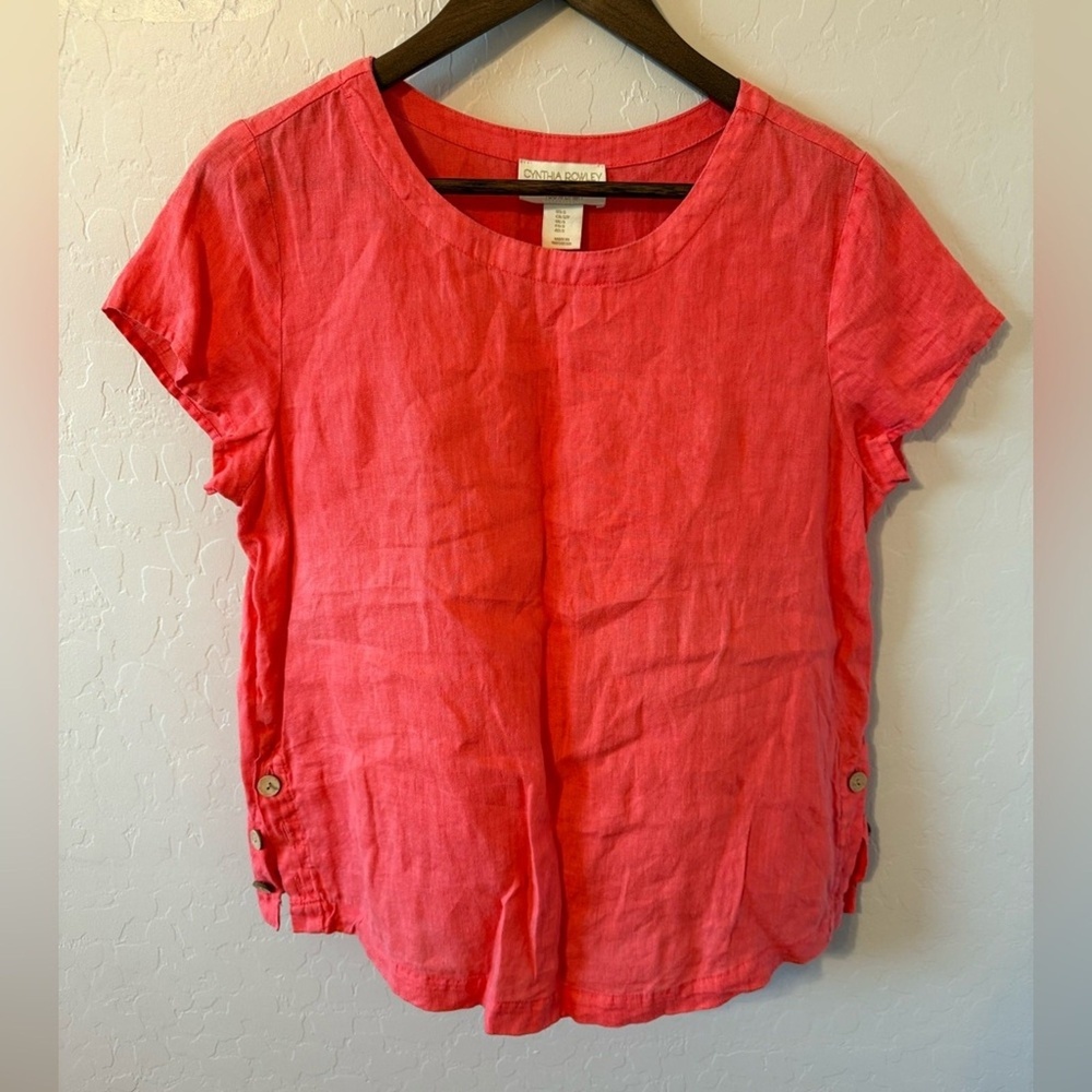 Cynthia Rowley Peach Boxy‎ Blouse